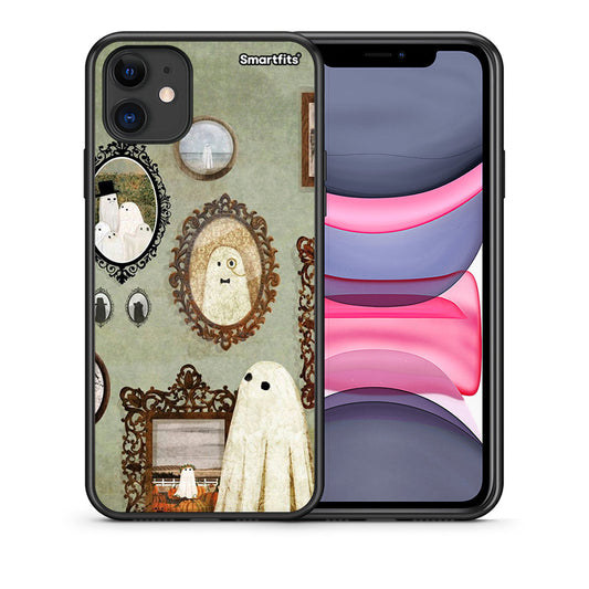 Θήκη iPhone 11 Halloween Ghost Season από τη Smartfits με σχέδιο στο πίσω μέρος και μαύρο περίβλημα | iPhone 11 Halloween Ghost Season case with colorful back and black bezels