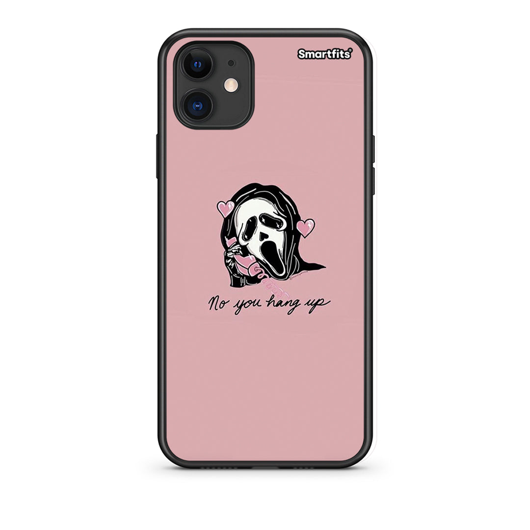 iPhone 11 Halloween Hang Up Θήκη από τη Smartfits με σχέδιο στο πίσω μέρος και μαύρο περίβλημα | Smartphone case with colorful back and black bezels by Smartfits