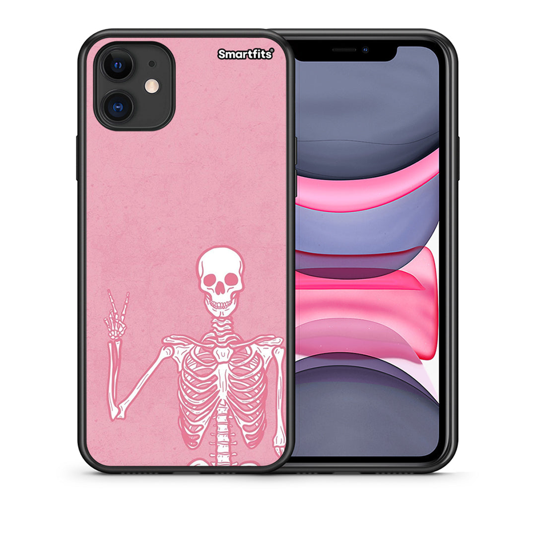 Θήκη iPhone 11 Halloween Motivation από τη Smartfits με σχέδιο στο πίσω μέρος και μαύρο περίβλημα | iPhone 11 Halloween Motivation case with colorful back and black bezels