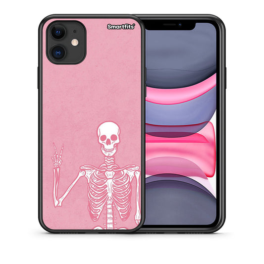 Θήκη iPhone 11 Halloween Motivation από τη Smartfits με σχέδιο στο πίσω μέρος και μαύρο περίβλημα | iPhone 11 Halloween Motivation case with colorful back and black bezels
