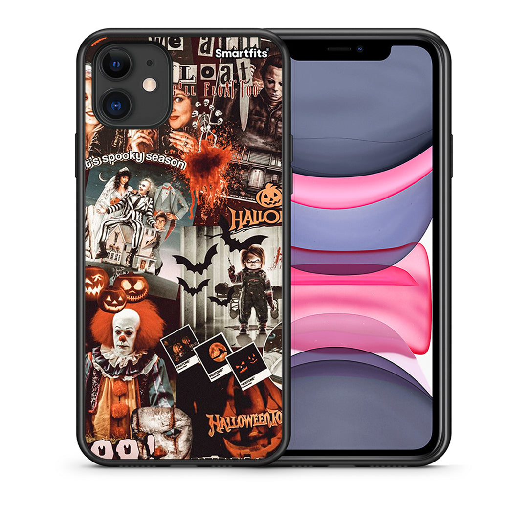Θήκη iPhone 11 Halloween Spooky Season από τη Smartfits με σχέδιο στο πίσω μέρος και μαύρο περίβλημα | iPhone 11 Halloween Spooky Season case with colorful back and black bezels