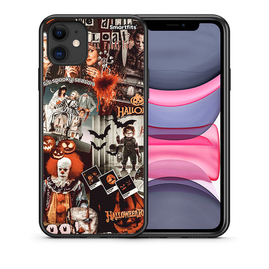 Θήκη iPhone 11 Halloween Spooky Season από τη Smartfits με σχέδιο στο πίσω μέρος και μαύρο περίβλημα | iPhone 11 Halloween Spooky Season case with colorful back and black bezels