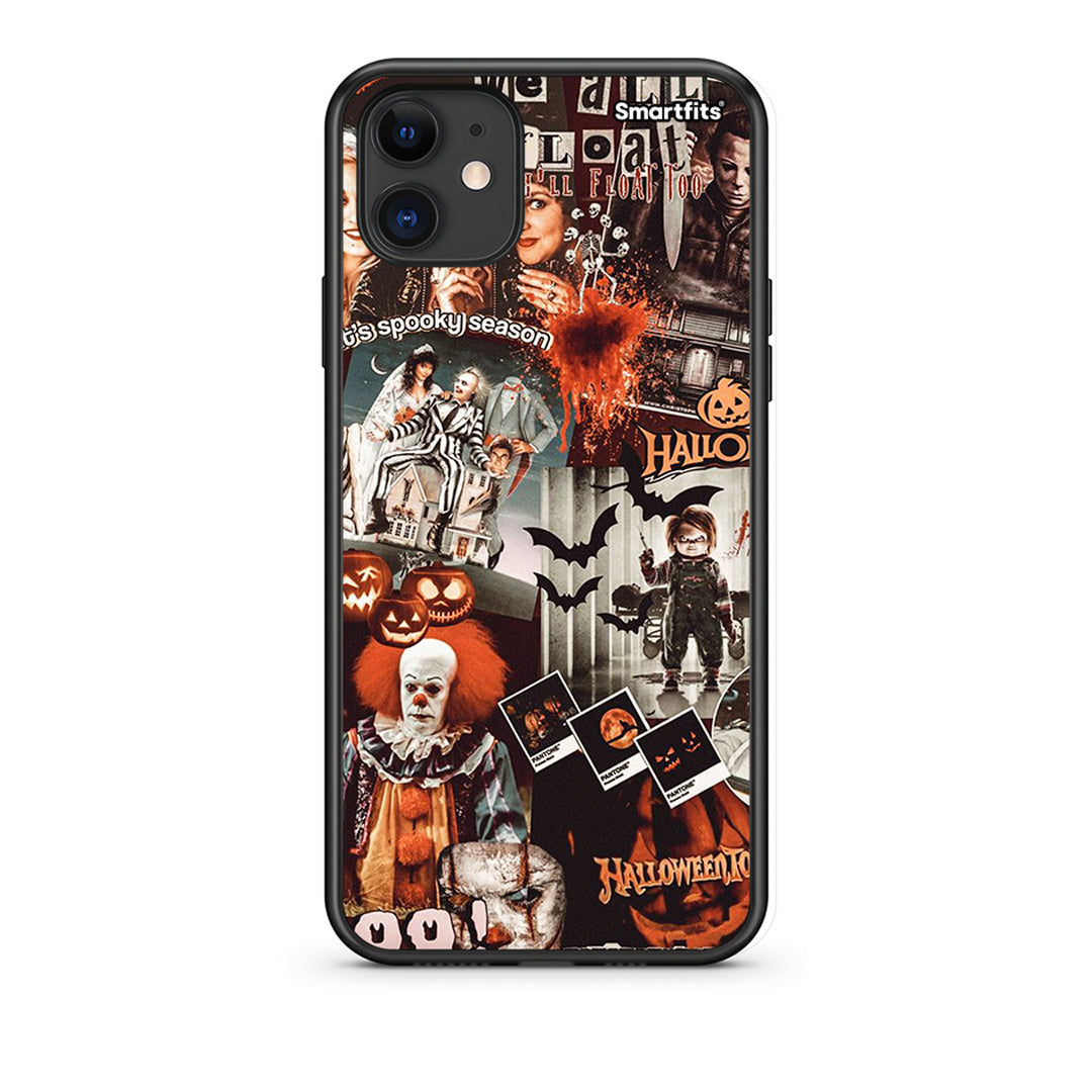 iPhone 11 Halloween Spooky Season Θήκη από τη Smartfits με σχέδιο στο πίσω μέρος και μαύρο περίβλημα | Smartphone case with colorful back and black bezels by Smartfits