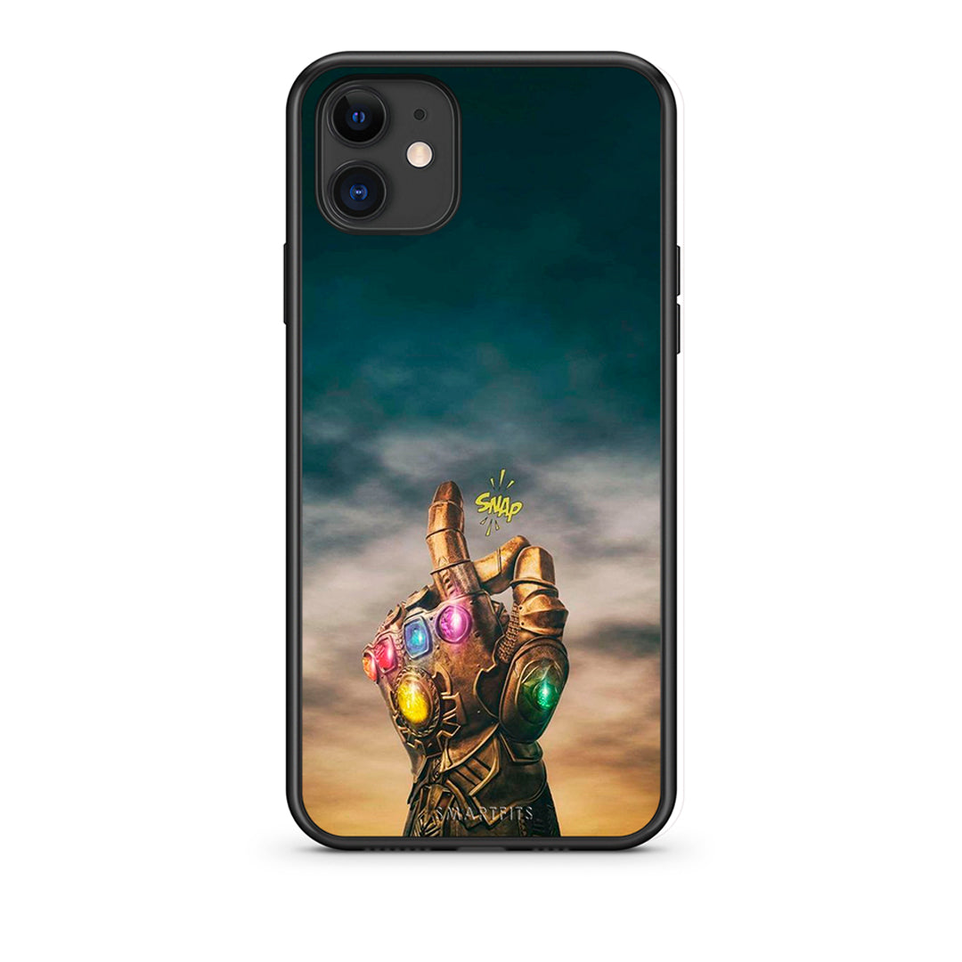 iPhone 11 Infinity Snap θήκη από τη Smartfits με σχέδιο στο πίσω μέρος και μαύρο περίβλημα | Smartphone case with colorful back and black bezels by Smartfits