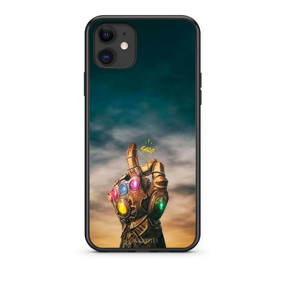 iPhone 11 Infinity Snap θήκη από τη Smartfits με σχέδιο στο πίσω μέρος και μαύρο περίβλημα | Smartphone case with colorful back and black bezels by Smartfits