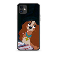 Thumbnail for iPhone 11 Lady And Tramp 2 Θήκη Αγίου Βαλεντίνου από τη Smartfits με σχέδιο στο πίσω μέρος και μαύρο περίβλημα | Smartphone case with colorful back and black bezels by Smartfits