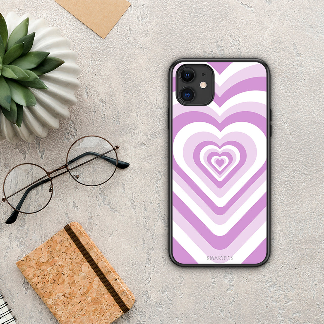 Lilac Hearts - iPhone 11 θήκη
