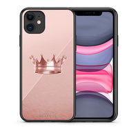 Thumbnail for Θήκη iPhone 11 Crown Minimal από τη Smartfits με σχέδιο στο πίσω μέρος και μαύρο περίβλημα | iPhone 11 Crown Minimal case with colorful back and black bezels