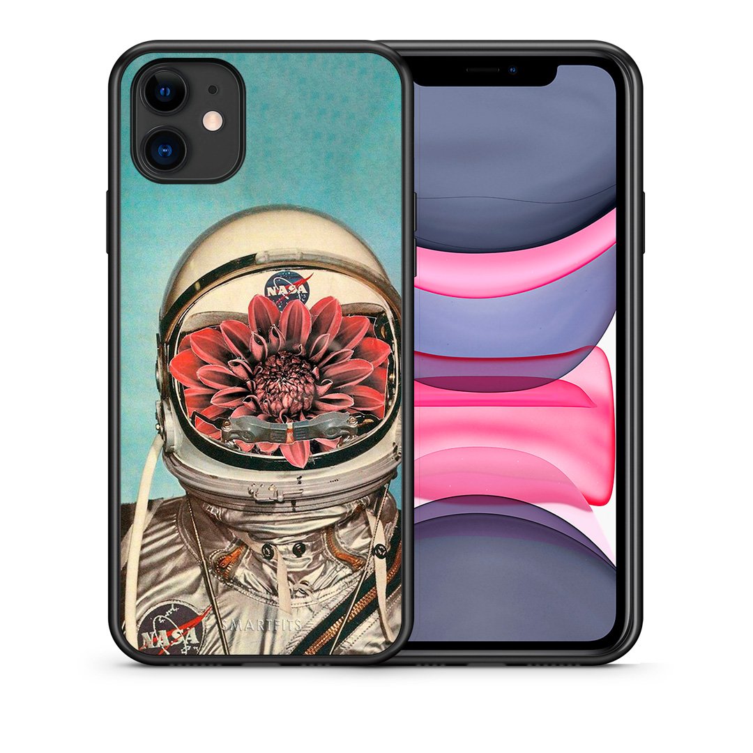 Θήκη iPhone 11 Nasa Bloom από τη Smartfits με σχέδιο στο πίσω μέρος και μαύρο περίβλημα | iPhone 11 Nasa Bloom case with colorful back and black bezels