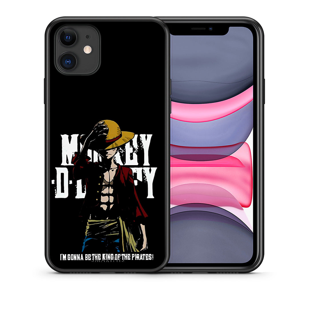 Θήκη iPhone 11 Pirate King από τη Smartfits με σχέδιο στο πίσω μέρος και μαύρο περίβλημα | iPhone 11 Pirate King case with colorful back and black bezels