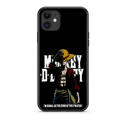 iPhone 11 Pirate King θήκη από τη Smartfits με σχέδιο στο πίσω μέρος και μαύρο περίβλημα | Smartphone case with colorful back and black bezels by Smartfits