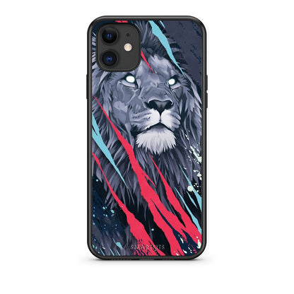 4 - iPhone 11 Lion Designer PopArt case, cover, bumper
