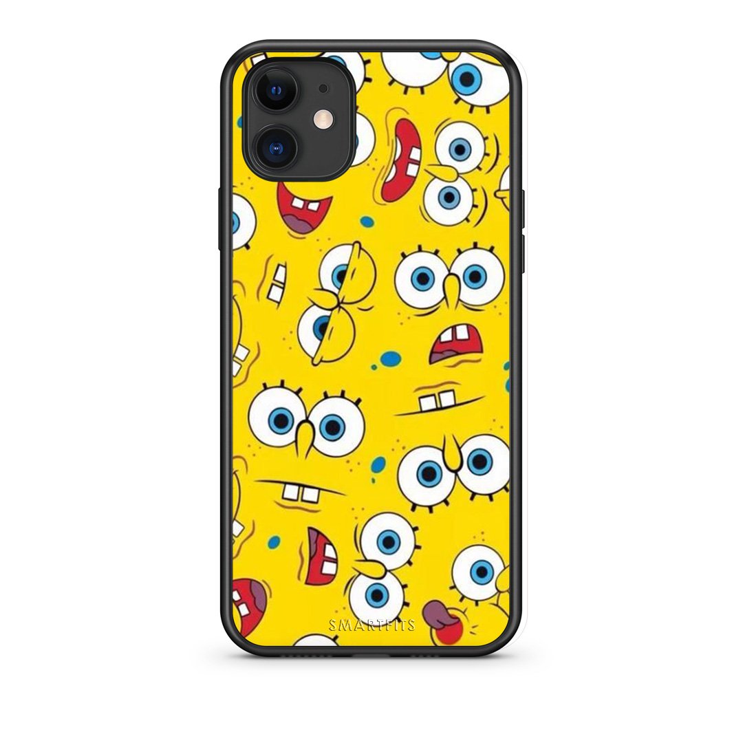 4 - iPhone 11 Sponge PopArt case, cover, bumper