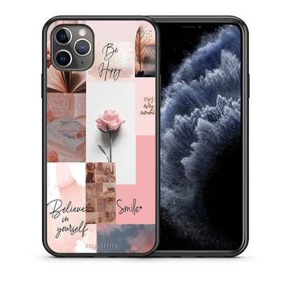 Θήκη iPhone 11 Pro Aesthetic Collage από τη Smartfits με σχέδιο στο πίσω μέρος και μαύρο περίβλημα | iPhone 11 Pro Aesthetic Collage case with colorful back and black bezels