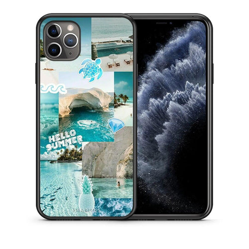 Θήκη iPhone 11 Pro Aesthetic Summer από τη Smartfits με σχέδιο στο πίσω μέρος και μαύρο περίβλημα | iPhone 11 Pro Aesthetic Summer case with colorful back and black bezels