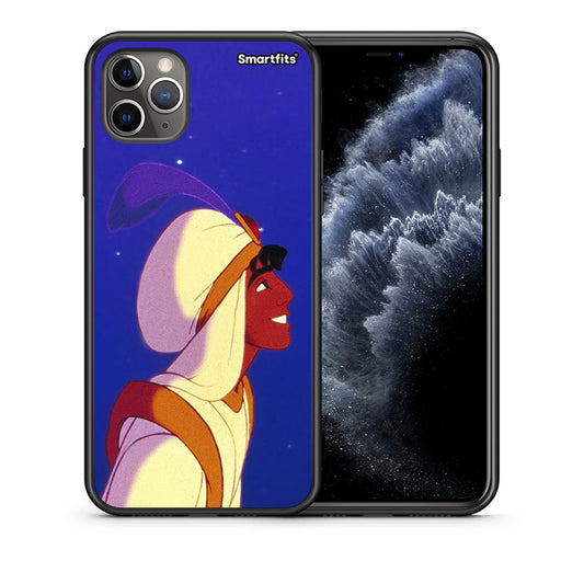Θήκη iPhone 11 Pro Max Alladin And Jasmine Love 1 από τη Smartfits με σχέδιο στο πίσω μέρος και μαύρο περίβλημα | iPhone 11 Pro Max Alladin And Jasmine Love 1 case with colorful back and black bezels