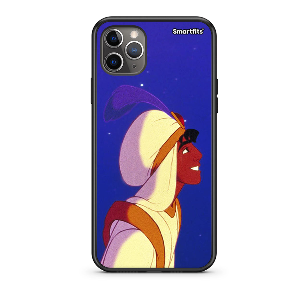 iPhone 11 Pro Max Alladin And Jasmine Love 1 Θήκη από τη Smartfits με σχέδιο στο πίσω μέρος και μαύρο περίβλημα | Smartphone case with colorful back and black bezels by Smartfits