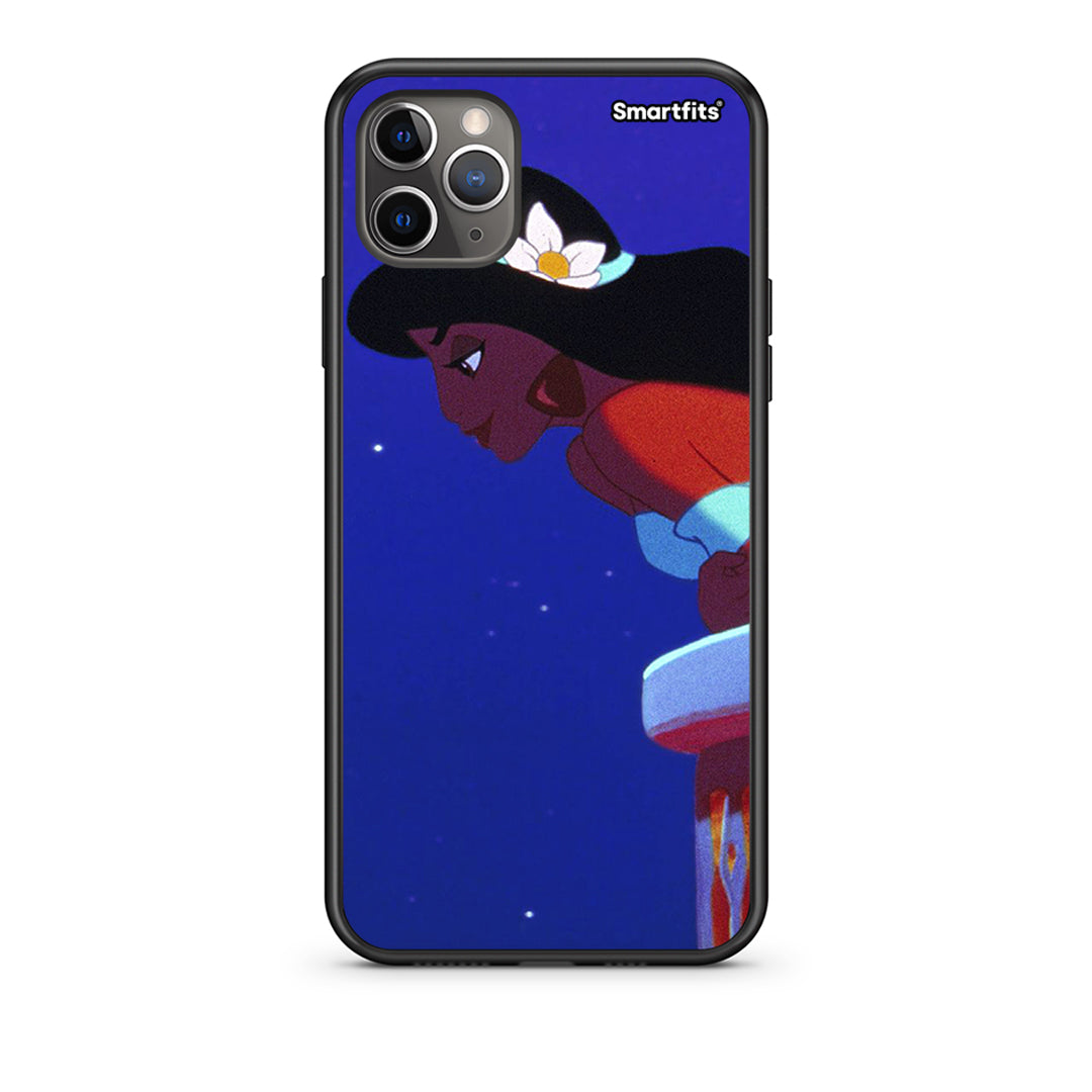 iPhone 11 Pro Alladin And Jasmine Love 2 Θήκη από τη Smartfits με σχέδιο στο πίσω μέρος και μαύρο περίβλημα | Smartphone case with colorful back and black bezels by Smartfits
