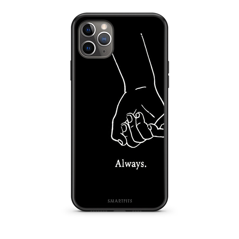 iPhone 11 Pro Always & Forever 1 Θήκη Αγίου Βαλεντίνου από τη Smartfits με σχέδιο στο πίσω μέρος και μαύρο περίβλημα | Smartphone case with colorful back and black bezels by Smartfits