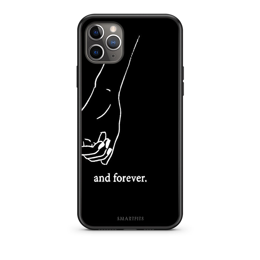 iPhone 11 Pro Always & Forever 2 Θήκη Αγίου Βαλεντίνου από τη Smartfits με σχέδιο στο πίσω μέρος και μαύρο περίβλημα | Smartphone case with colorful back and black bezels by Smartfits
