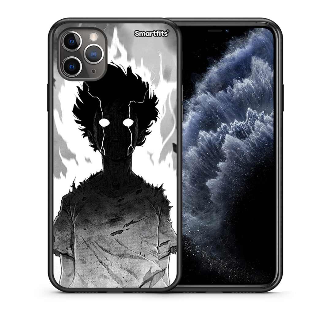 Θήκη iPhone 11 Pro Max Anime Boy από τη Smartfits με σχέδιο στο πίσω μέρος και μαύρο περίβλημα | iPhone 11 Pro Max Anime Boy case with colorful back and black bezels