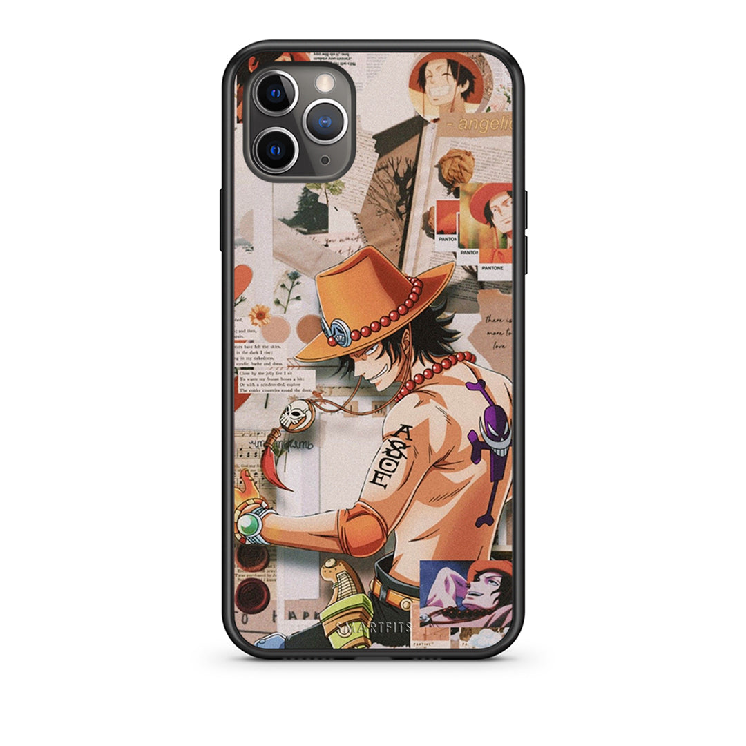iPhone 11 Pro Anime Collage θήκη από τη Smartfits με σχέδιο στο πίσω μέρος και μαύρο περίβλημα | Smartphone case with colorful back and black bezels by Smartfits