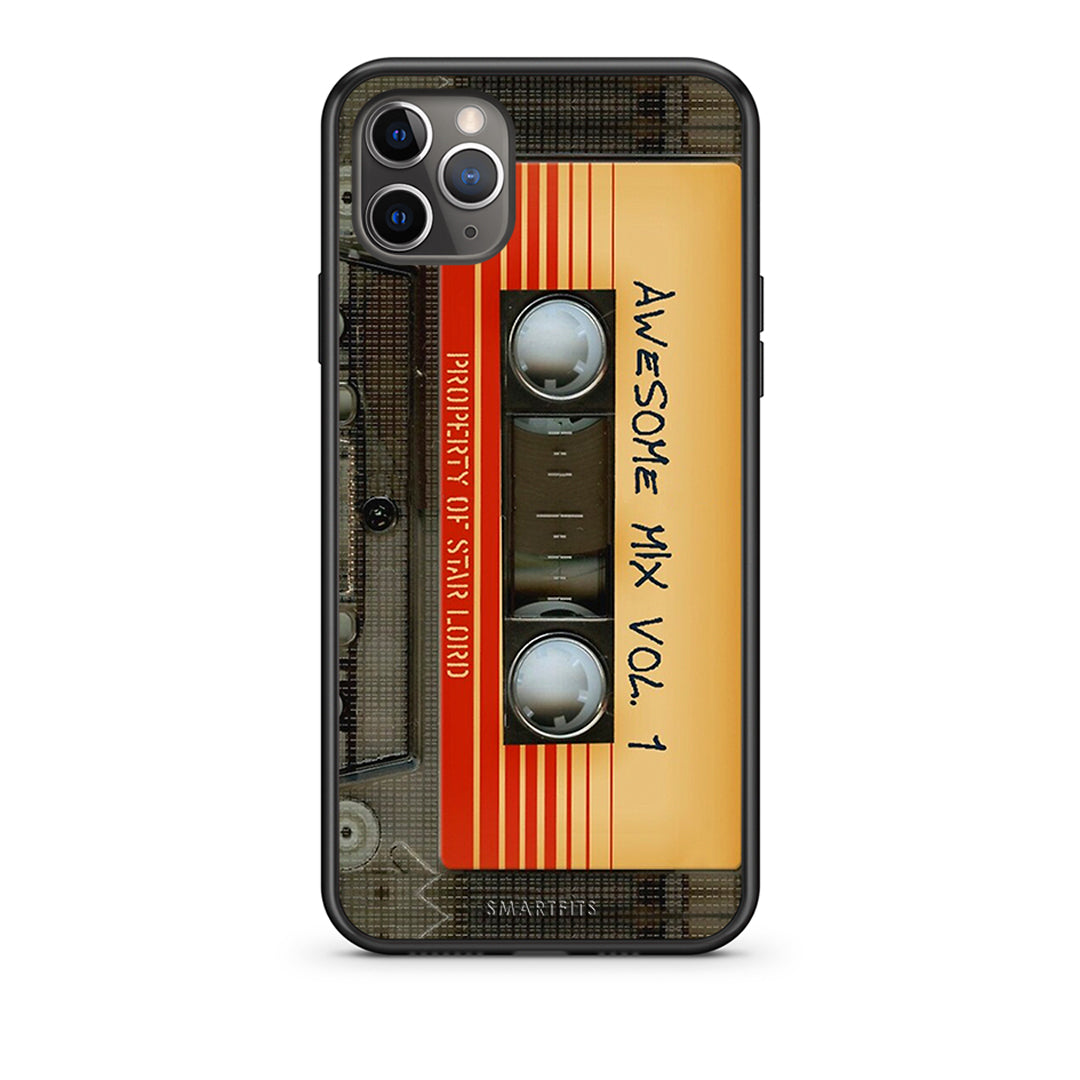 iPhone 11 Pro Max Awesome Mix θήκη από τη Smartfits με σχέδιο στο πίσω μέρος και μαύρο περίβλημα | Smartphone case with colorful back and black bezels by Smartfits