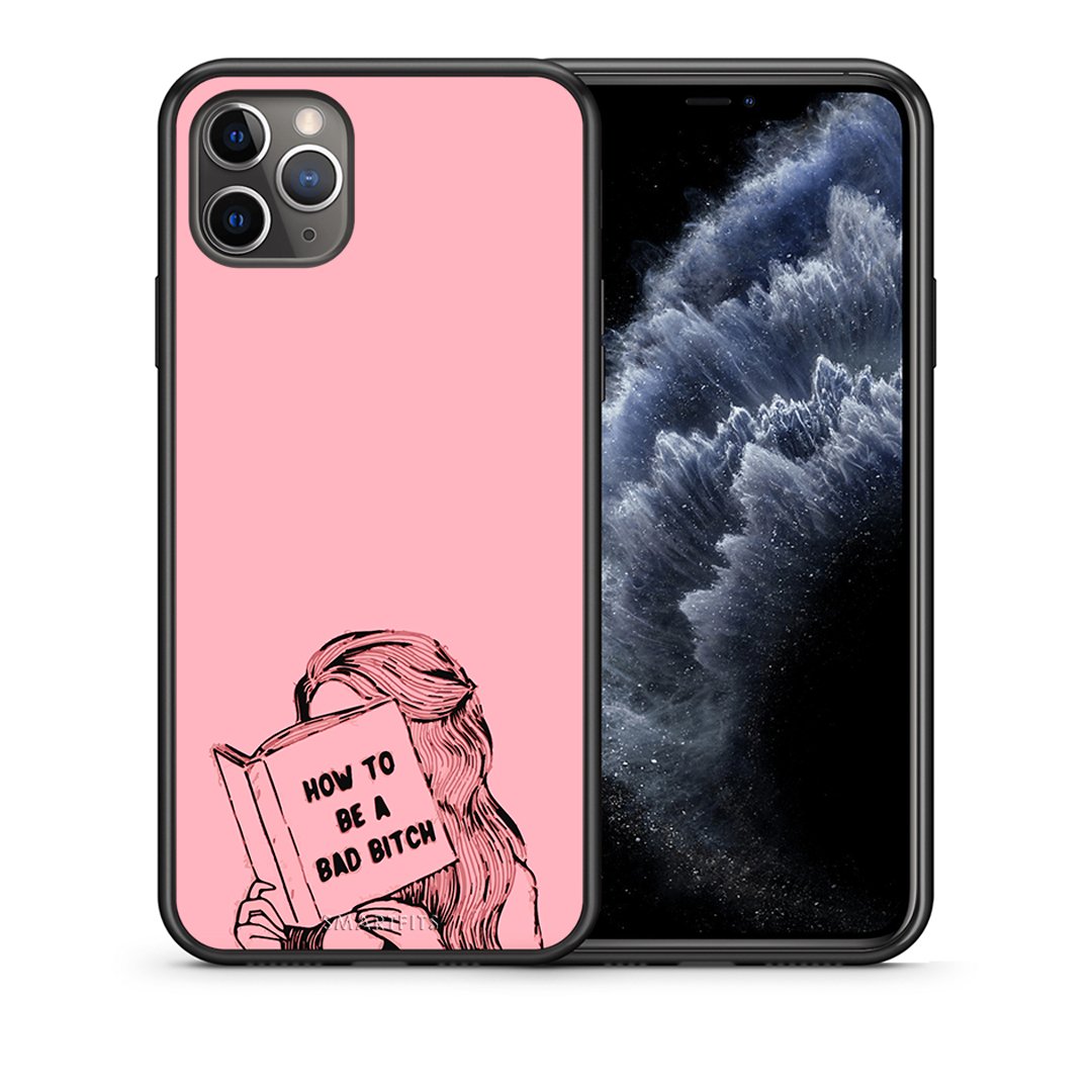 Θήκη iPhone 11 Pro Max Bad Bitch από τη Smartfits με σχέδιο στο πίσω μέρος και μαύρο περίβλημα | iPhone 11 Pro Max Bad Bitch case with colorful back and black bezels