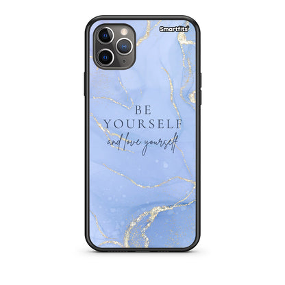 iPhone 11 Pro Be Yourself Θήκη από τη Smartfits με σχέδιο στο πίσω μέρος και μαύρο περίβλημα | Smartphone case with colorful back and black bezels by Smartfits