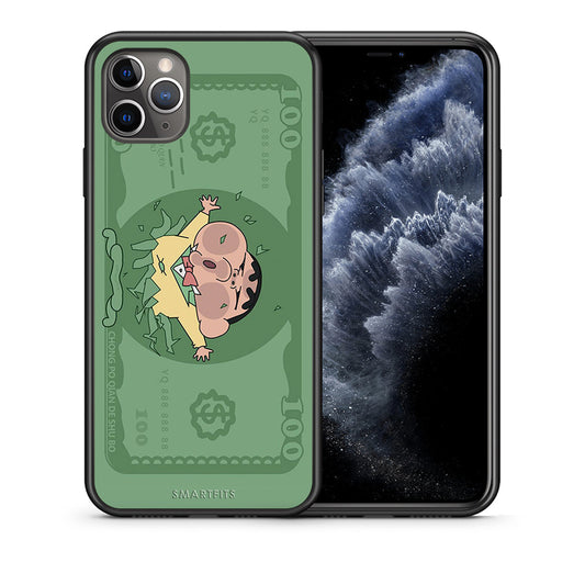 Θήκη Αγίου Βαλεντίνου iPhone 11 Pro Max Big Money από τη Smartfits με σχέδιο στο πίσω μέρος και μαύρο περίβλημα | iPhone 11 Pro Max Big Money case with colorful back and black bezels