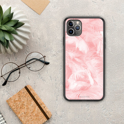 Boho Pink Feather - iPhone 11 Pro Max θήκη