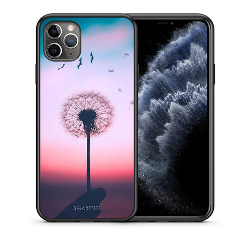 Θήκη iPhone 11 Pro Wish Boho από τη Smartfits με σχέδιο στο πίσω μέρος και μαύρο περίβλημα | iPhone 11 Pro Wish Boho case with colorful back and black bezels