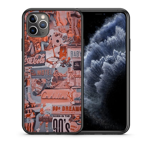 Θήκη iPhone 11 Pro Max Born In 90s από τη Smartfits με σχέδιο στο πίσω μέρος και μαύρο περίβλημα | iPhone 11 Pro Max Born In 90s case with colorful back and black bezels