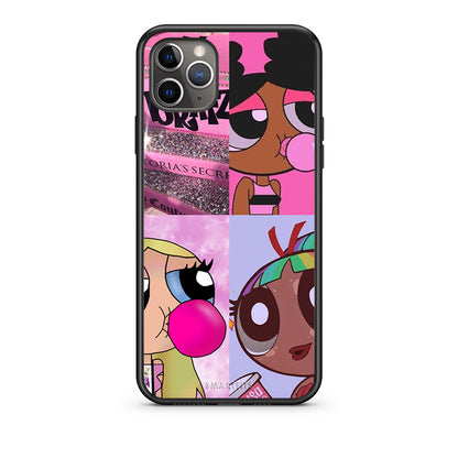 iPhone 11 Pro Max Bubble Girls Θήκη Αγίου Βαλεντίνου από τη Smartfits με σχέδιο στο πίσω μέρος και μαύρο περίβλημα | Smartphone case with colorful back and black bezels by Smartfits