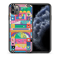 Thumbnail for Θήκη iPhone 11 Pro Bubbles Soap από τη Smartfits με σχέδιο στο πίσω μέρος και μαύρο περίβλημα | iPhone 11 Pro Bubbles Soap case with colorful back and black bezels