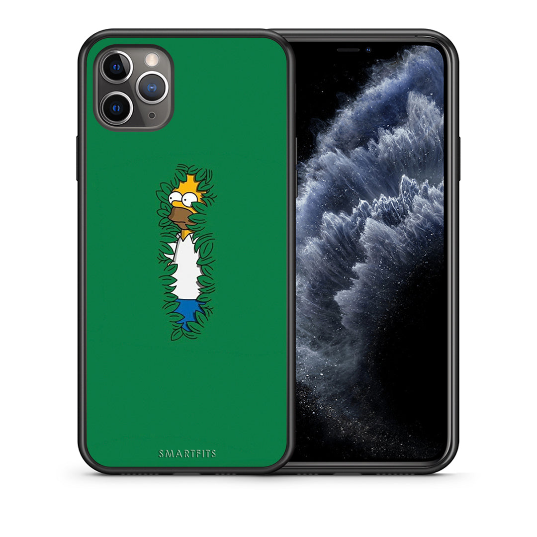 Θήκη Αγίου Βαλεντίνου iPhone 11 Pro Bush Man από τη Smartfits με σχέδιο στο πίσω μέρος και μαύρο περίβλημα | iPhone 11 Pro Bush Man case with colorful back and black bezels