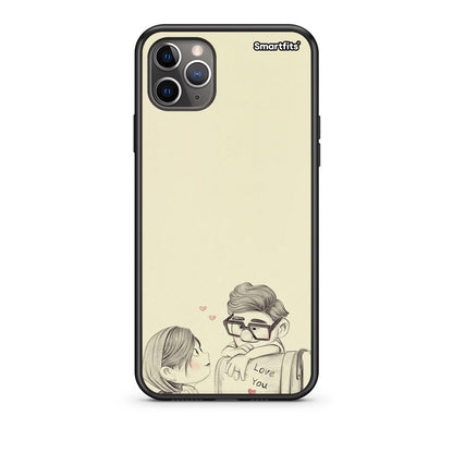 iPhone 11 Pro Max Carl And Ellie Θήκη από τη Smartfits με σχέδιο στο πίσω μέρος και μαύρο περίβλημα | Smartphone case with colorful back and black bezels by Smartfits