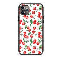 Thumbnail for iPhone 11 Pro Cherry Summer θήκη από τη Smartfits με σχέδιο στο πίσω μέρος και μαύρο περίβλημα | Smartphone case with colorful back and black bezels by Smartfits