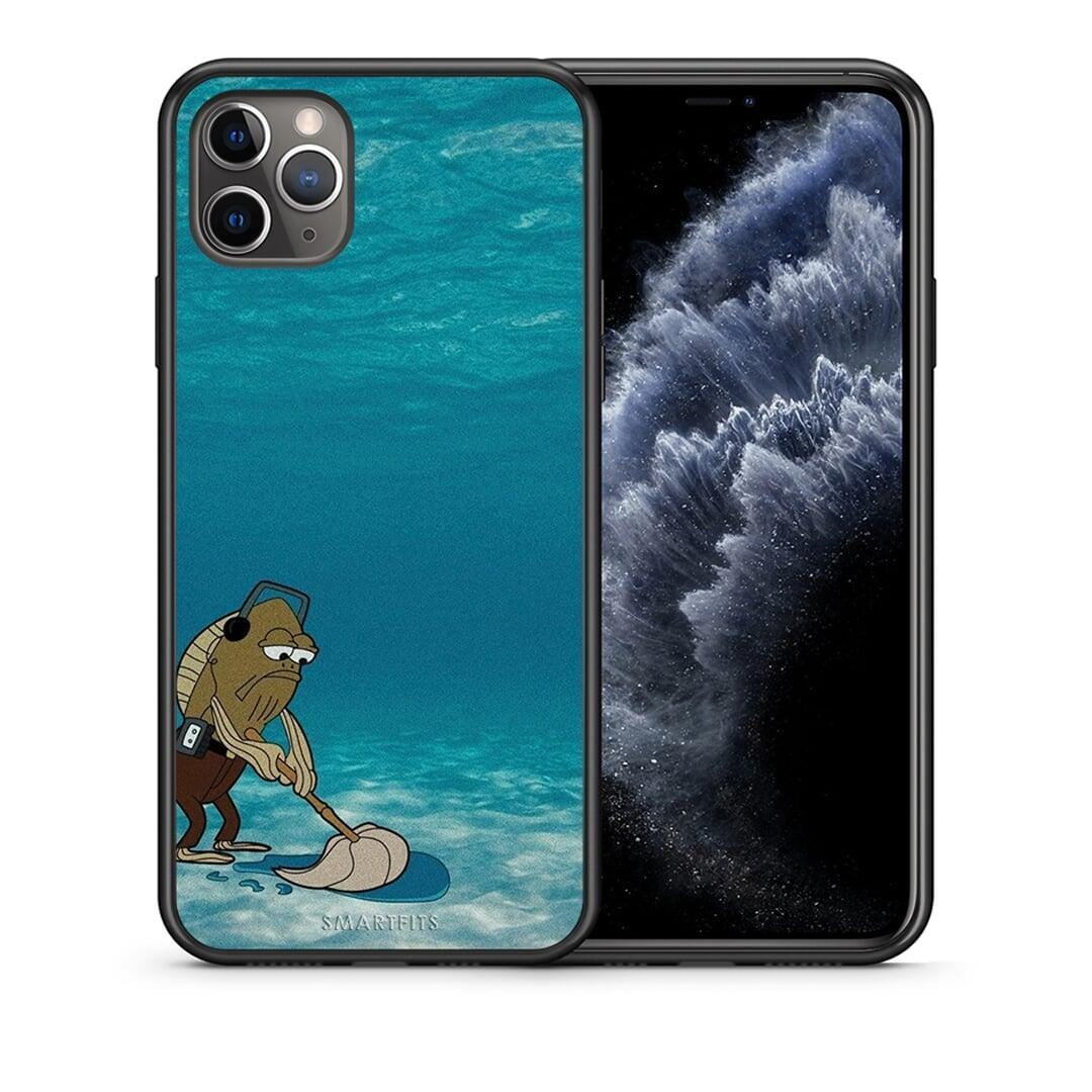 Θήκη iPhone 11 Pro Max Clean The Ocean από τη Smartfits με σχέδιο στο πίσω μέρος και μαύρο περίβλημα | iPhone 11 Pro Max Clean The Ocean case with colorful back and black bezels