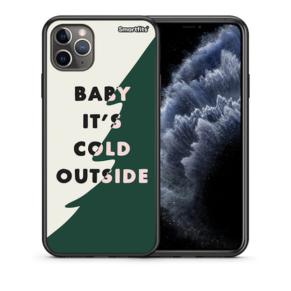 Θήκη iPhone 11 Pro Max Cold Outside από τη Smartfits με σχέδιο στο πίσω μέρος και μαύρο περίβλημα | iPhone 11 Pro Max Cold Outside case with colorful back and black bezels