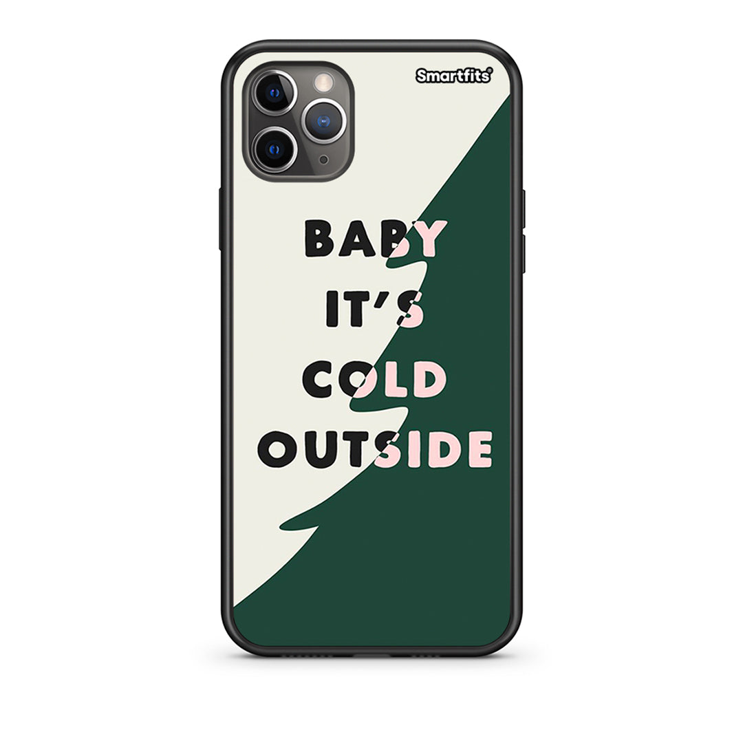 iPhone 11 Pro Max Cold Outside θήκη από τη Smartfits με σχέδιο στο πίσω μέρος και μαύρο περίβλημα | Smartphone case with colorful back and black bezels by Smartfits