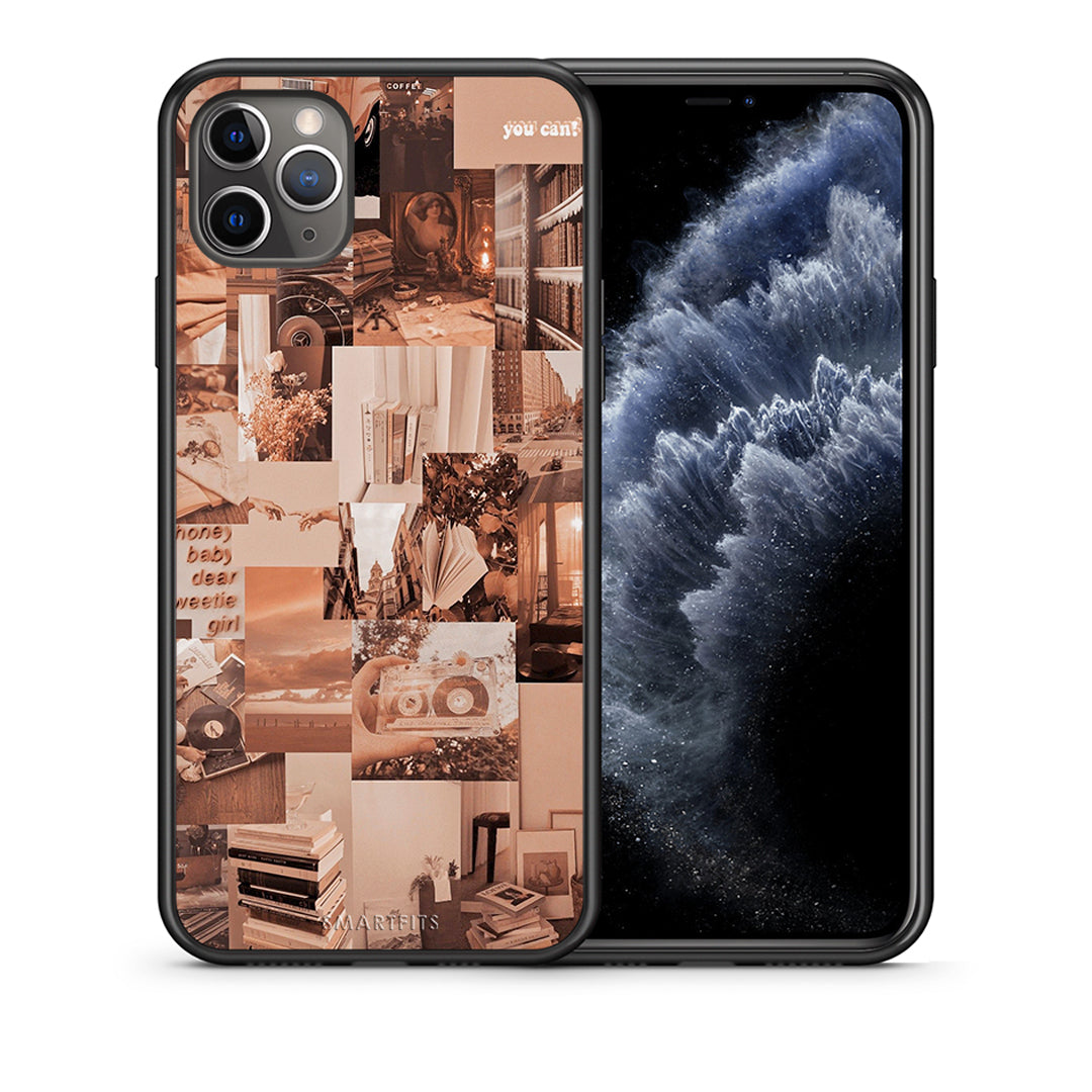 Θήκη Αγίου Βαλεντίνου iPhone 11 Pro Max Collage You Can από τη Smartfits με σχέδιο στο πίσω μέρος και μαύρο περίβλημα | iPhone 11 Pro Max Collage You Can case with colorful back and black bezels