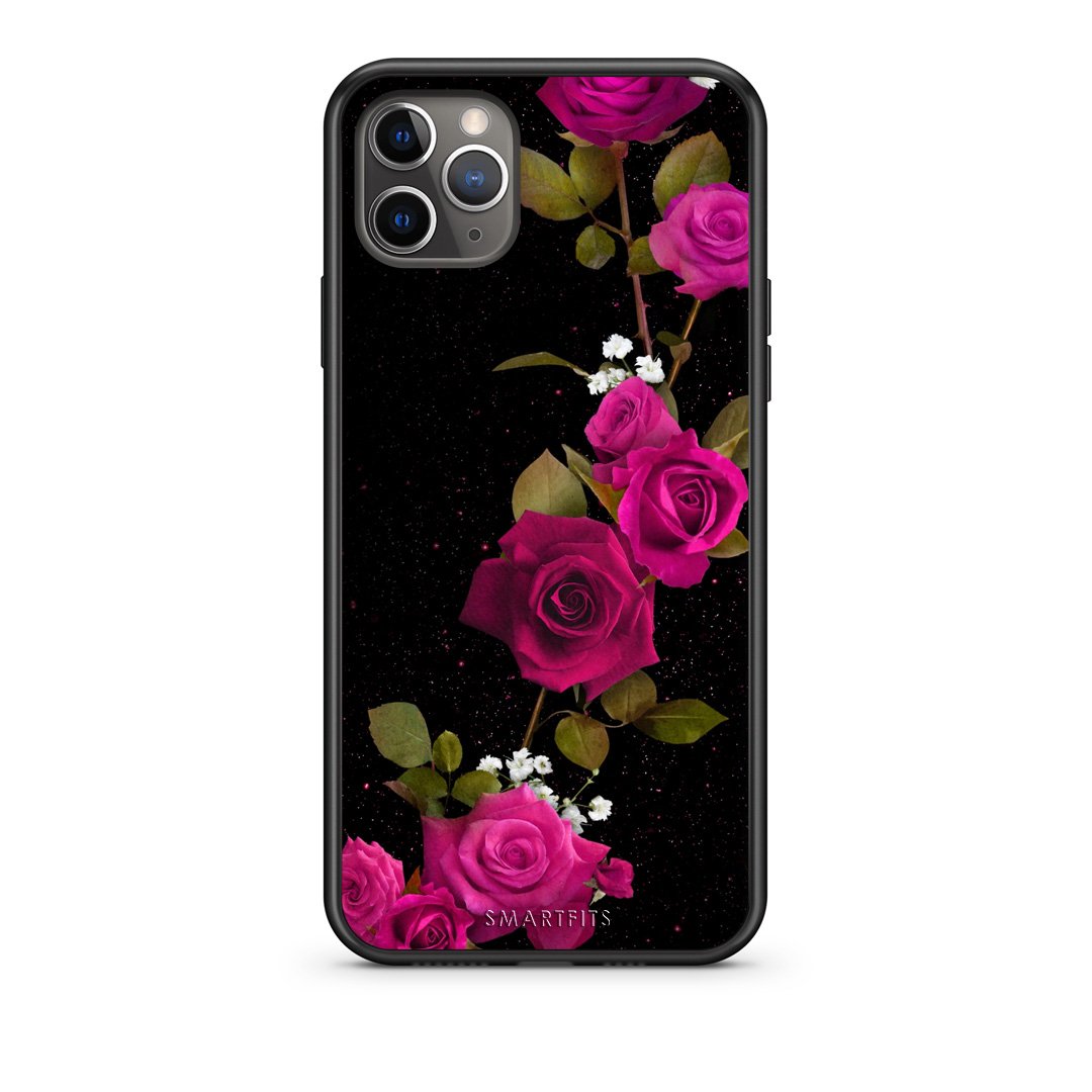 4 - iPhone 11 Pro Max Red Roses Flower case, cover, bumper