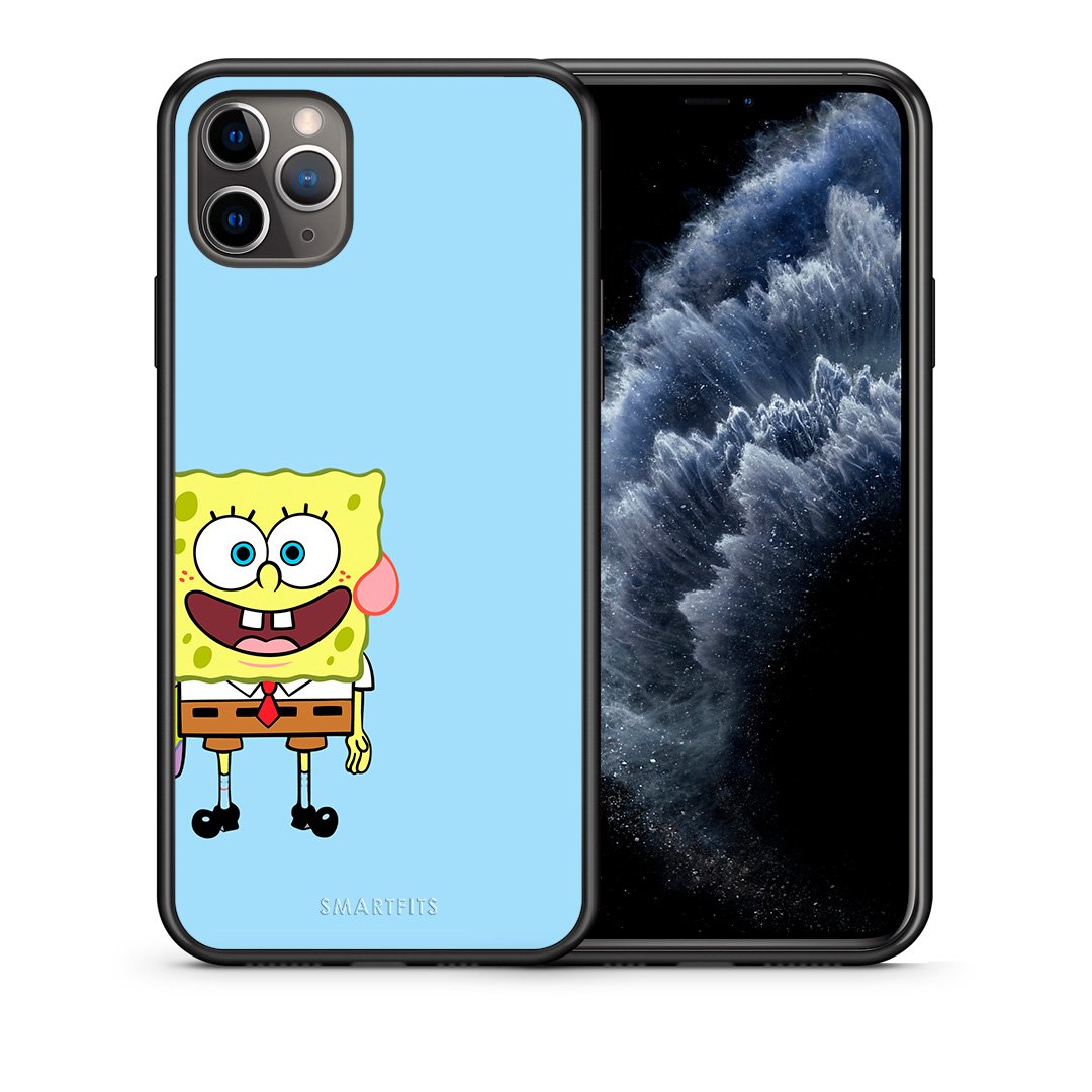 Θήκη iPhone 11 Pro Max Friends Bob από τη Smartfits με σχέδιο στο πίσω μέρος και μαύρο περίβλημα | iPhone 11 Pro Max Friends Bob case with colorful back and black bezels