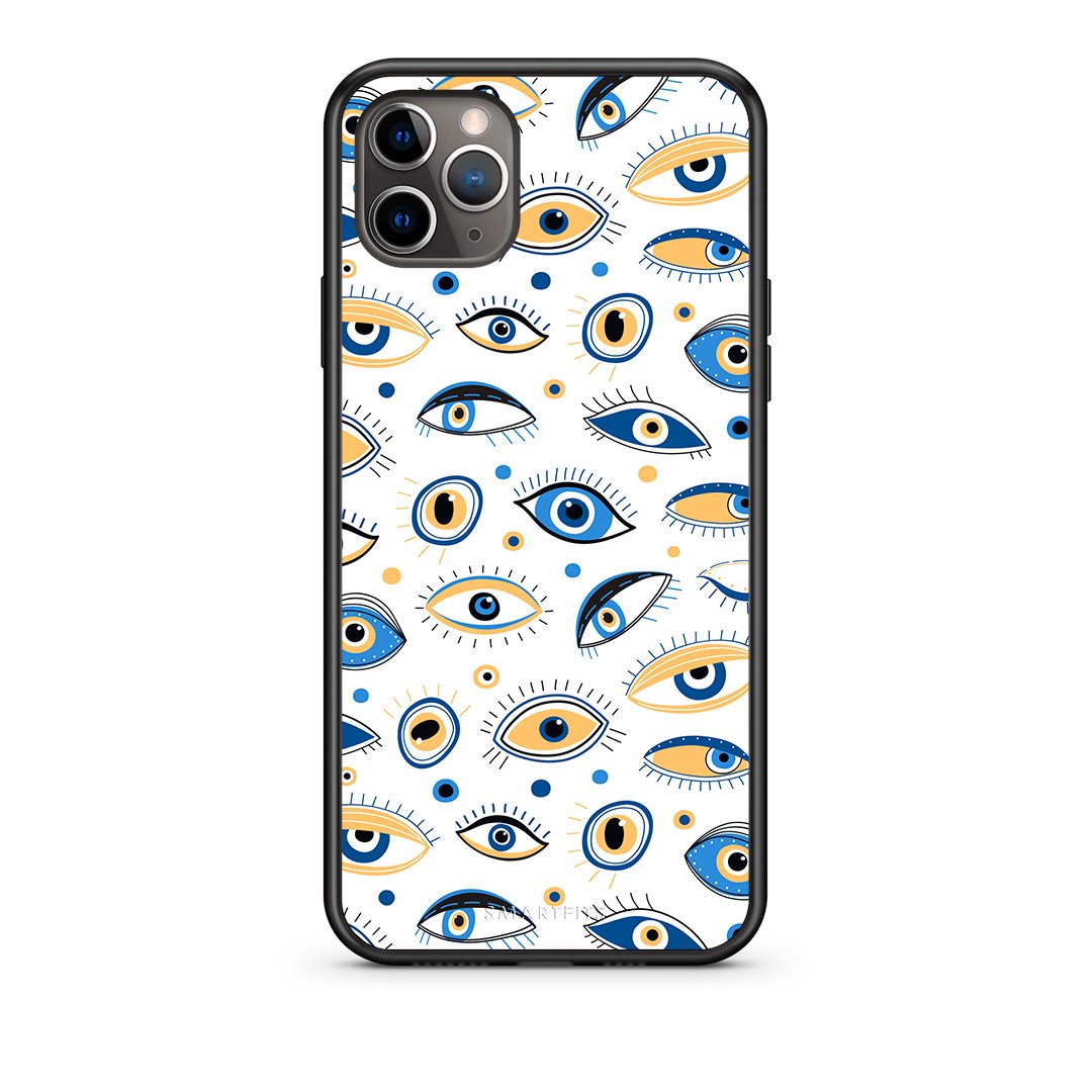 iPhone 11 Pro Ftou Ftou θήκη από τη Smartfits με σχέδιο στο πίσω μέρος και μαύρο περίβλημα | Smartphone case with colorful back and black bezels by Smartfits