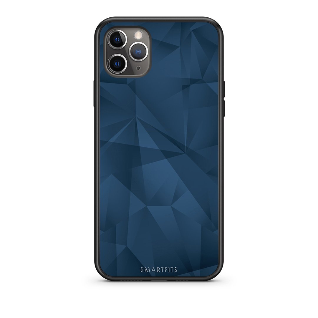 39 - iPhone 11 Pro  Blue Abstract Geometric case, cover, bumper