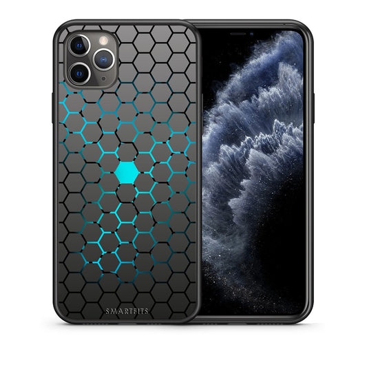 Θήκη iPhone 11 Pro Hexagonal Geometric από τη Smartfits με σχέδιο στο πίσω μέρος και μαύρο περίβλημα | iPhone 11 Pro Hexagonal Geometric case with colorful back and black bezels