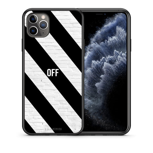 Θήκη iPhone 11 Pro Max Get Off από τη Smartfits με σχέδιο στο πίσω μέρος και μαύρο περίβλημα | iPhone 11 Pro Max Get Off case with colorful back and black bezels