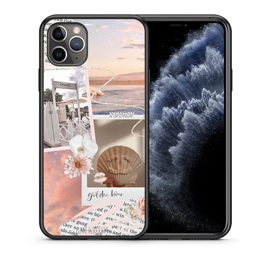 Θήκη Αγίου Βαλεντίνου iPhone 11 Pro Golden Hour από τη Smartfits με σχέδιο στο πίσω μέρος και μαύρο περίβλημα | iPhone 11 Pro Golden Hour case with colorful back and black bezels