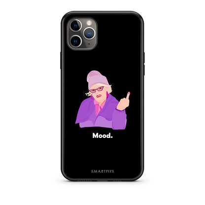 iPhone 11 Pro Max Grandma Mood Black θήκη από τη Smartfits με σχέδιο στο πίσω μέρος και μαύρο περίβλημα | Smartphone case with colorful back and black bezels by Smartfits